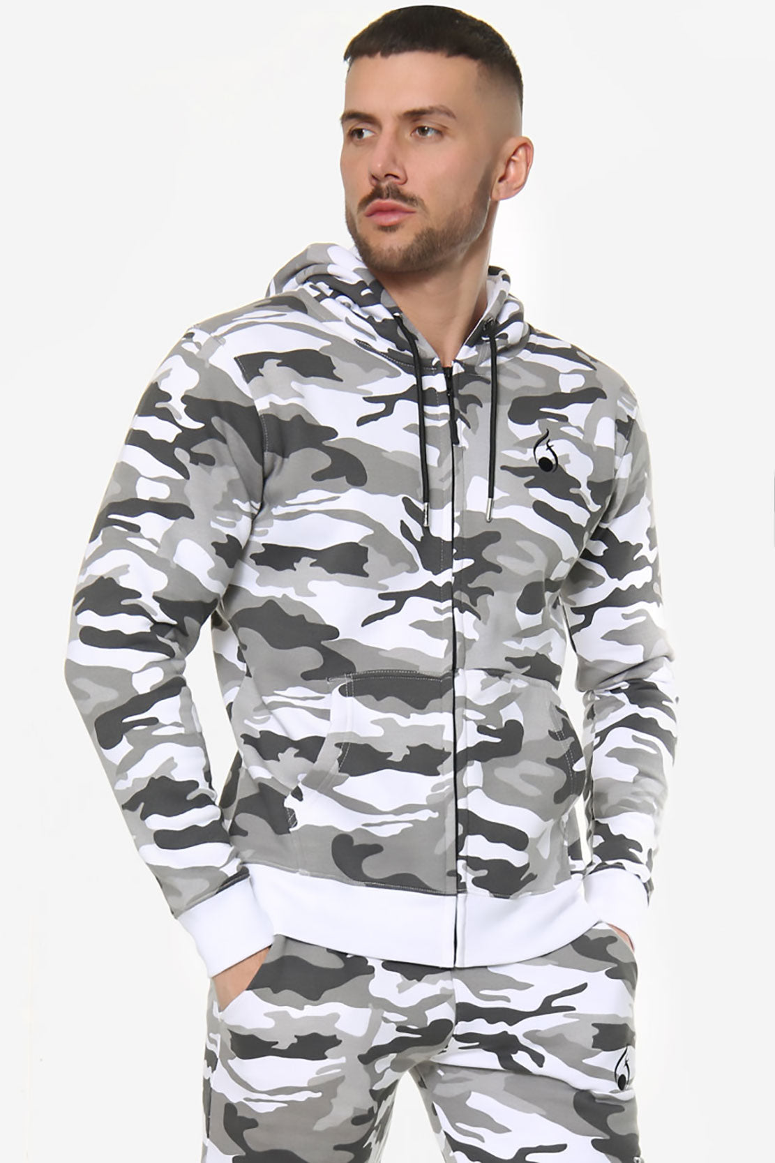 Viper Camo Hoodie – White