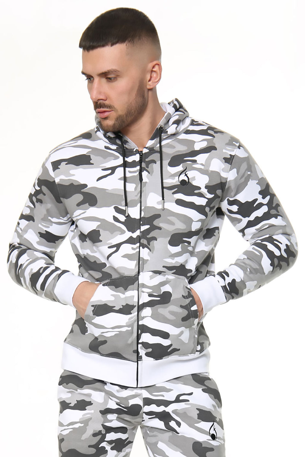 Viper Camo Hoodie – White