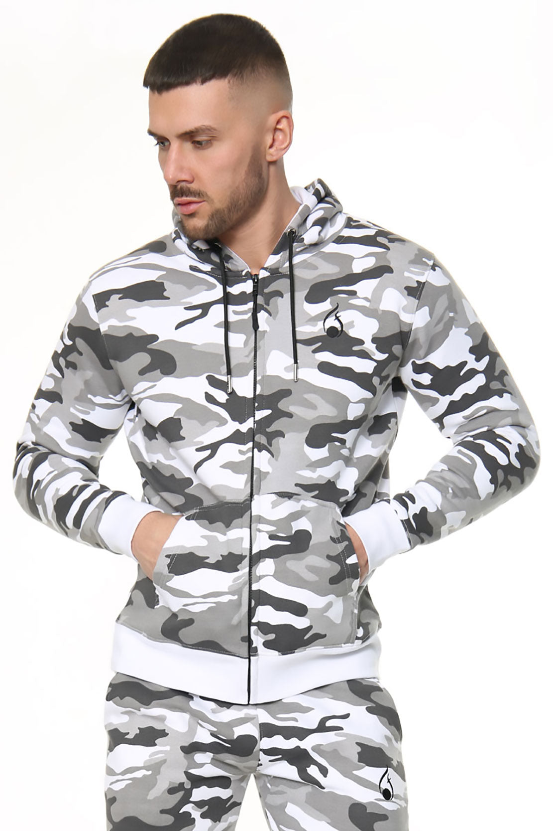 Viper Camo Hoodie – White