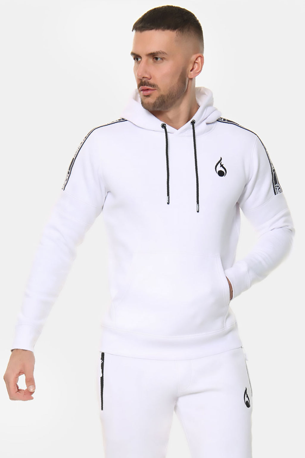 Royal Overhead Hoodie – White