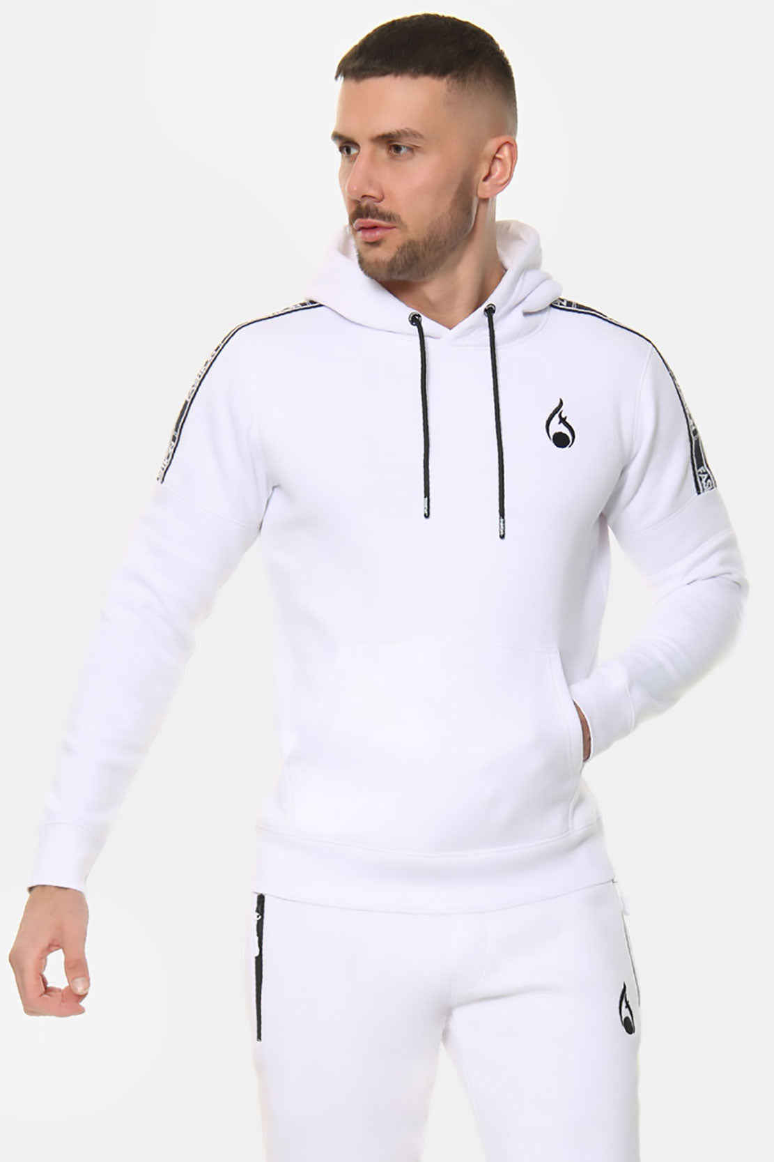 Royal Overhead Hoodie – White