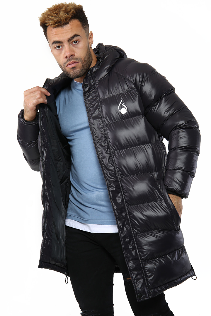Long Black Puffer Jacket