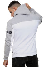 Nova Hoodie – White & Grey
