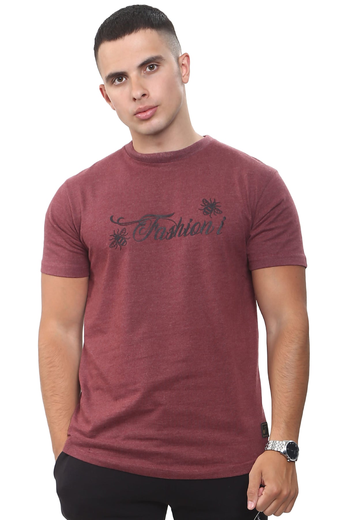 B Tee – Burgundy