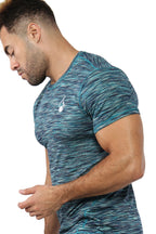 Chain Gym Tee – Blue