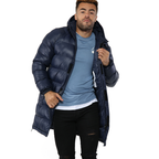 Long Blue Puffer Jacket