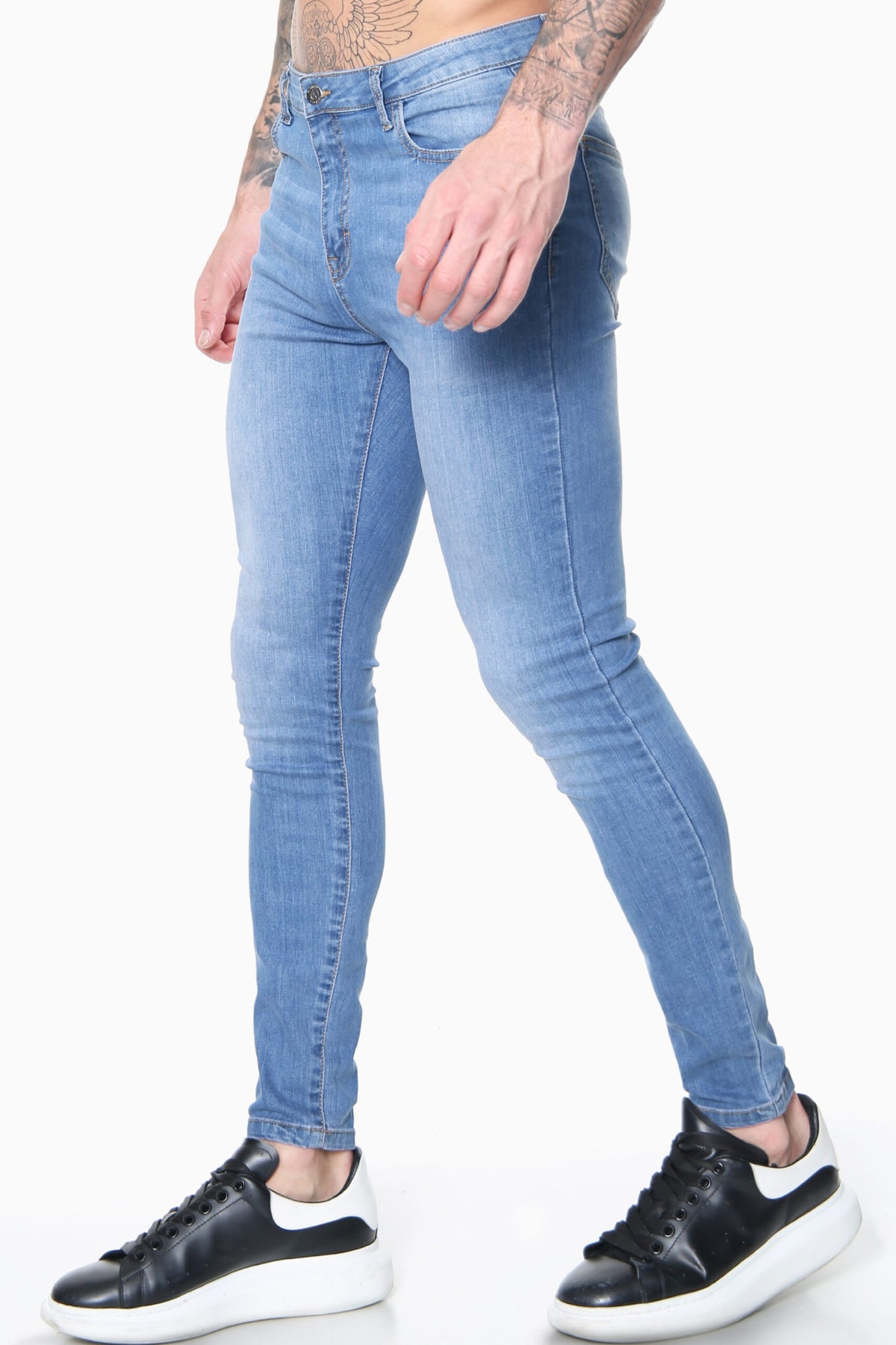 Essential Plain Skinny Jeans – Medium Wash