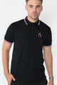 Alex Tipped Polo Shirt – Black