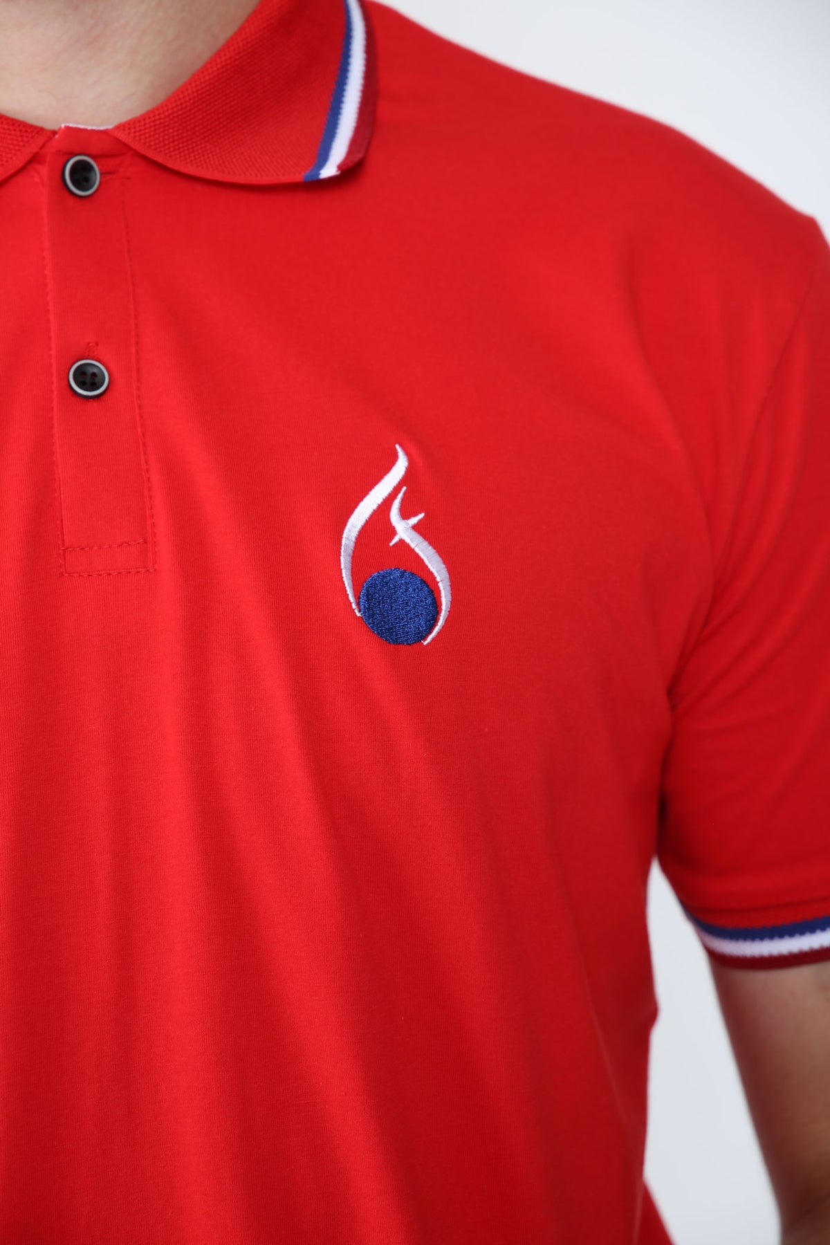 Alex Tipped Polo Shirt – Red