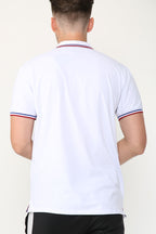 Alex Tipped Polo Shirt – White
