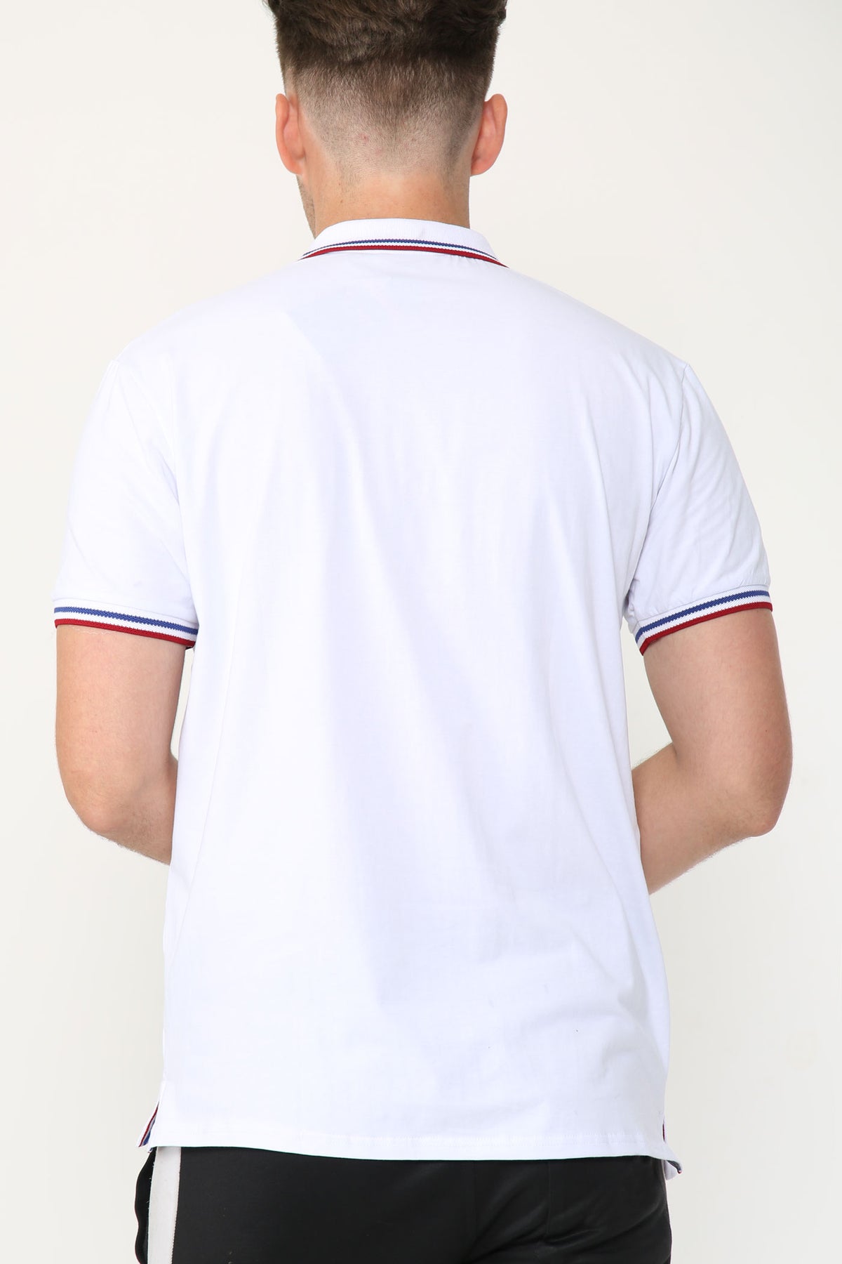 Alex Tipped Polo Shirt – White