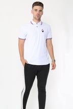 Alex Tipped Polo Shirt – White