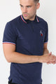 Alex Tipped Polo Shirt – Navy
