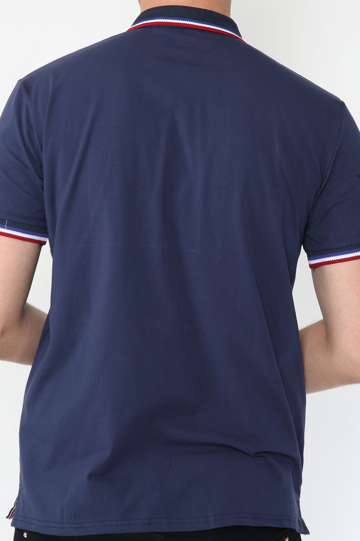 Alex Tipped Polo Shirt – Navy