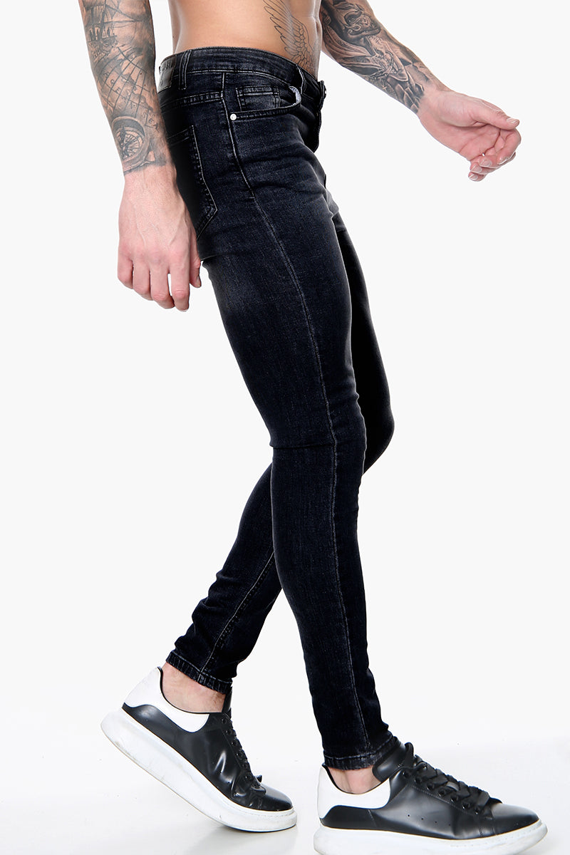 Essential Plain Black Skinny Jeans