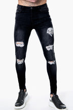 Signature Ripped Black Skinny Jeans
