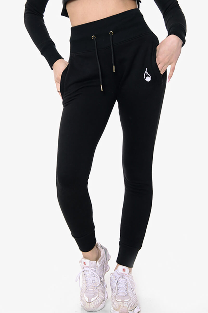 Vista Crop Tracksuit – Black