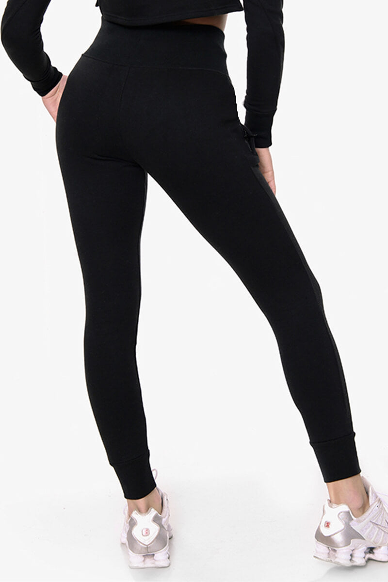 Vista Crop Tracksuit – Black
