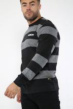 String Sweatshirt – Black & Grey