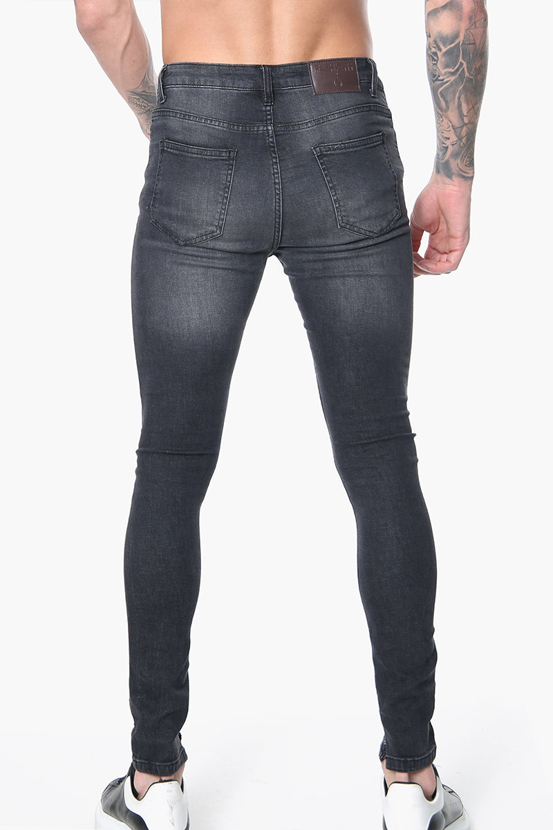 Essential Plain Charcoal Skinny Jeans