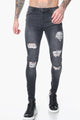 Signature Ripped Charcoal Skinny Jeans