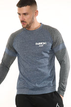 Royal French Sweatshirt Blue & Charcoal