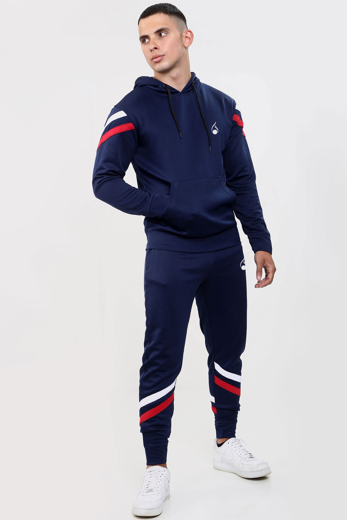 Core Poly Hooded Tracksuit - Navy