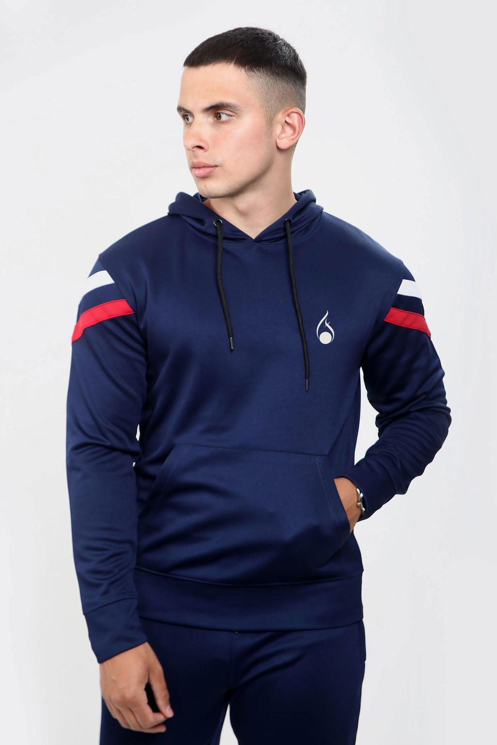 Core Poly Hooded Tracksuit - Navy