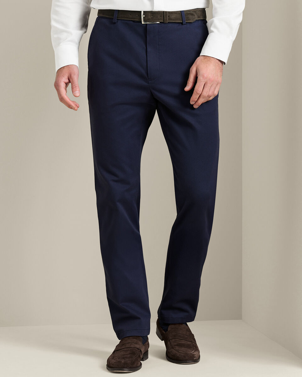 FASHIONi Men's Navy Blue Chinos