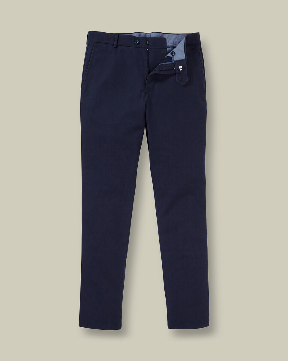 FASHIONi Men's Navy Blue Chinos