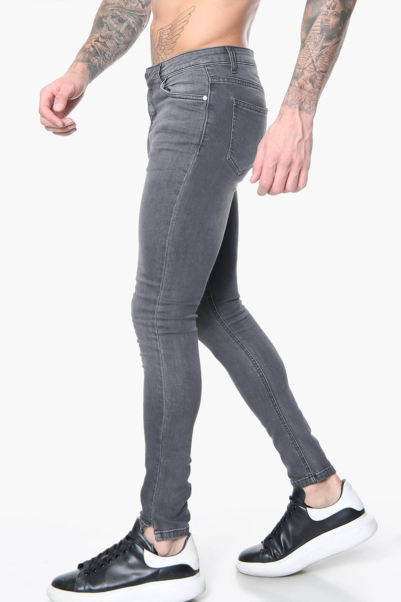 Essential Plain Grey Skinny Jeans