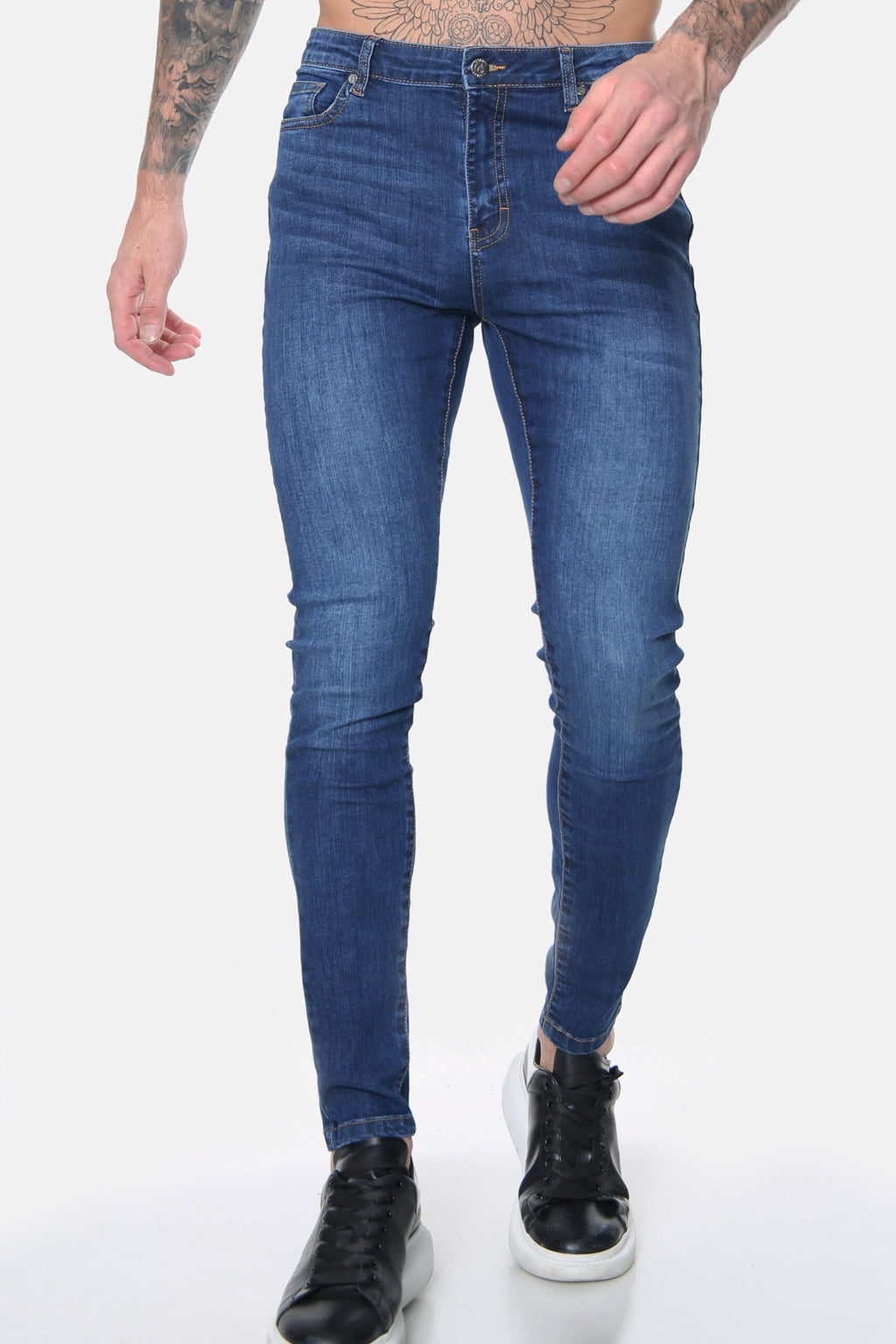 Essential Plain Skinny Jeans – Dark Wash