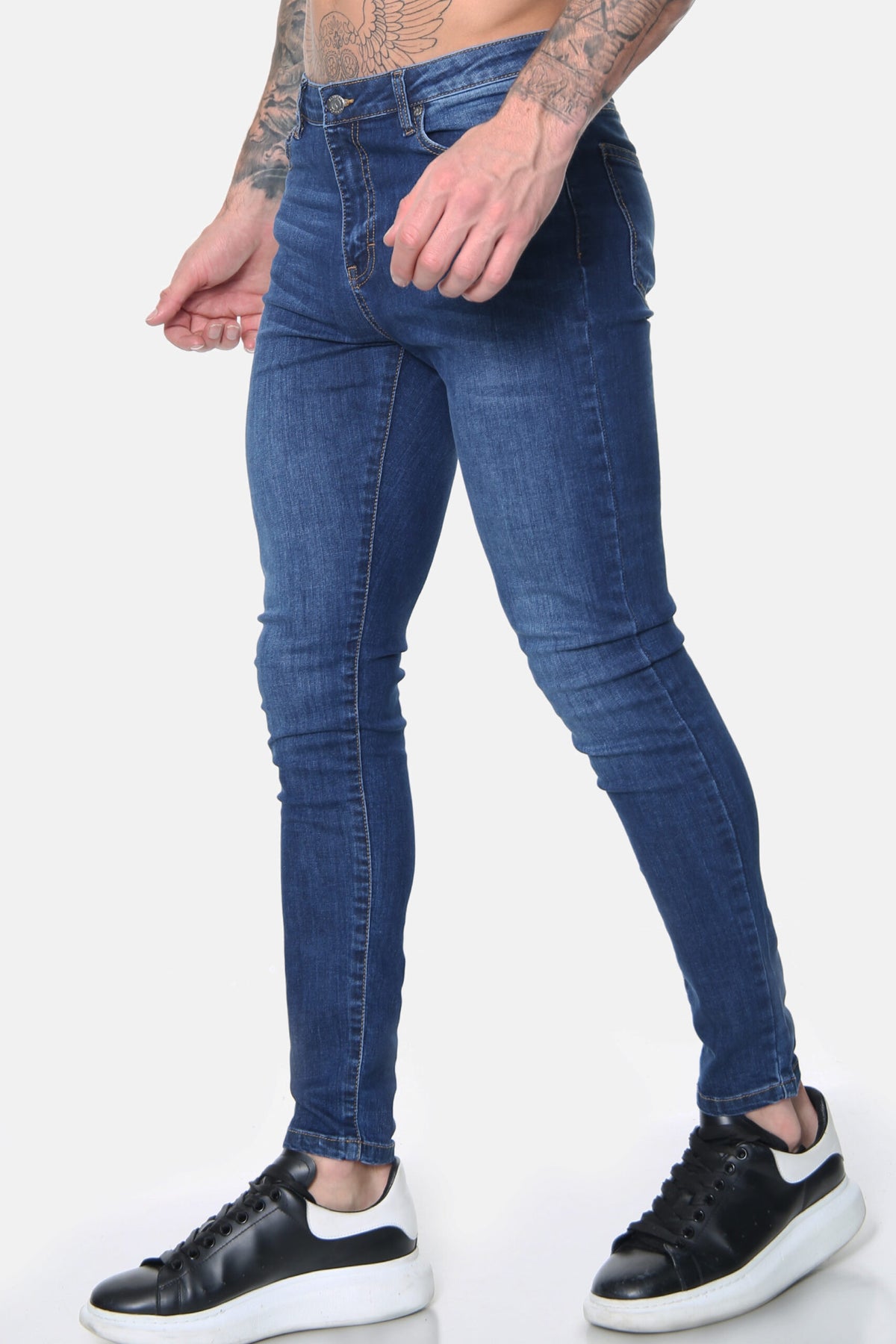 Essential Plain Skinny Jeans – Dark Wash