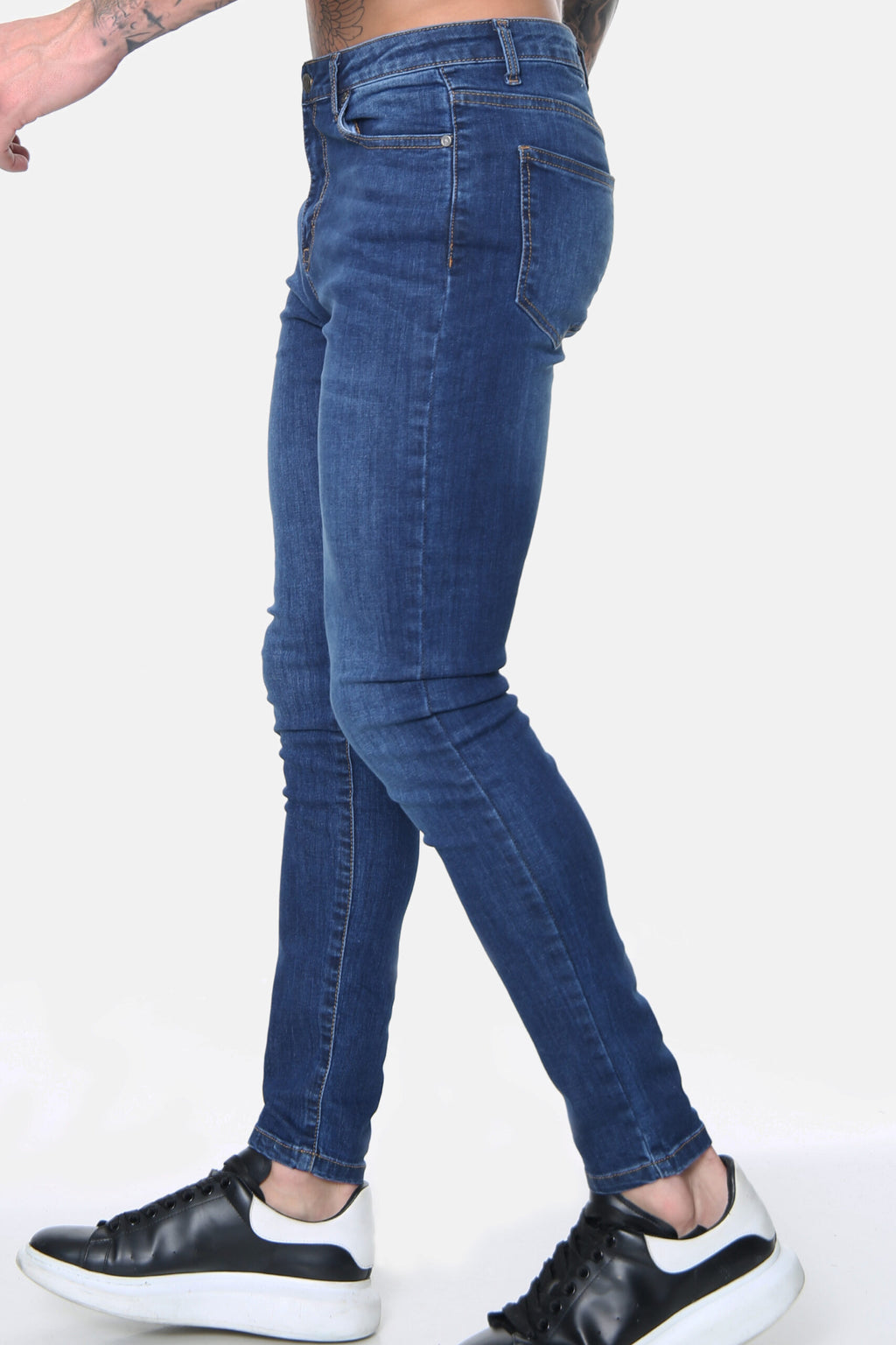 Essential Plain Skinny Jeans – Dark Wash