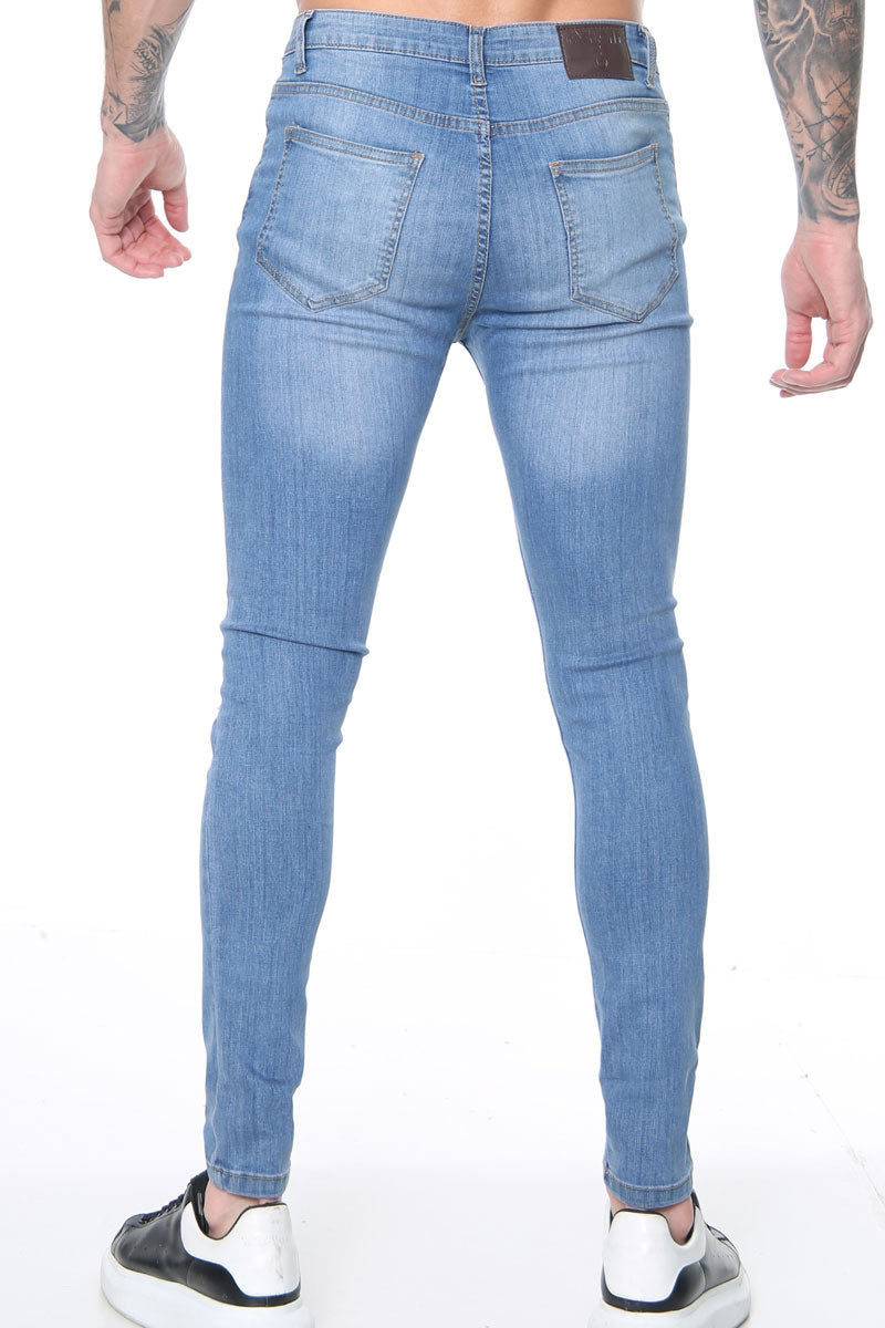 Essential Plain Skinny Jeans – Medium Wash