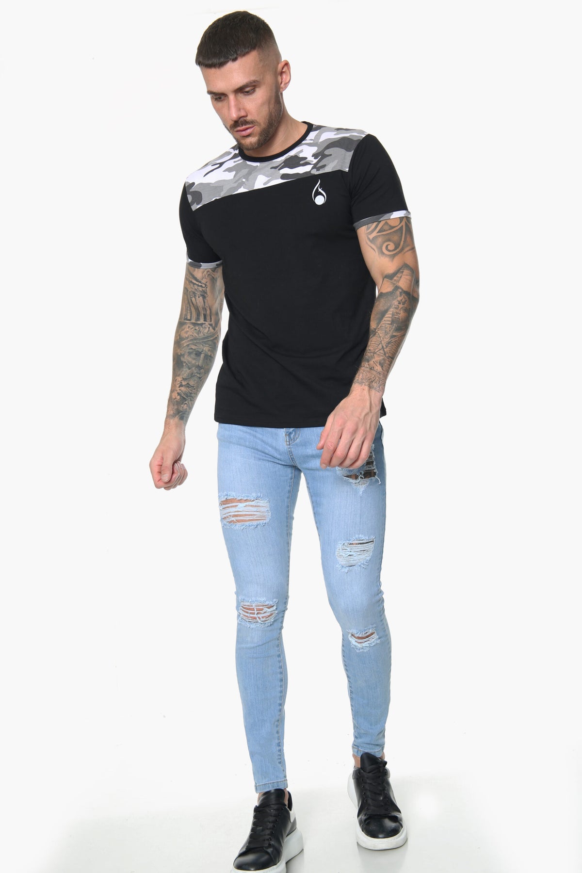 Signature Ripped Skinny Jeans – Light Wash