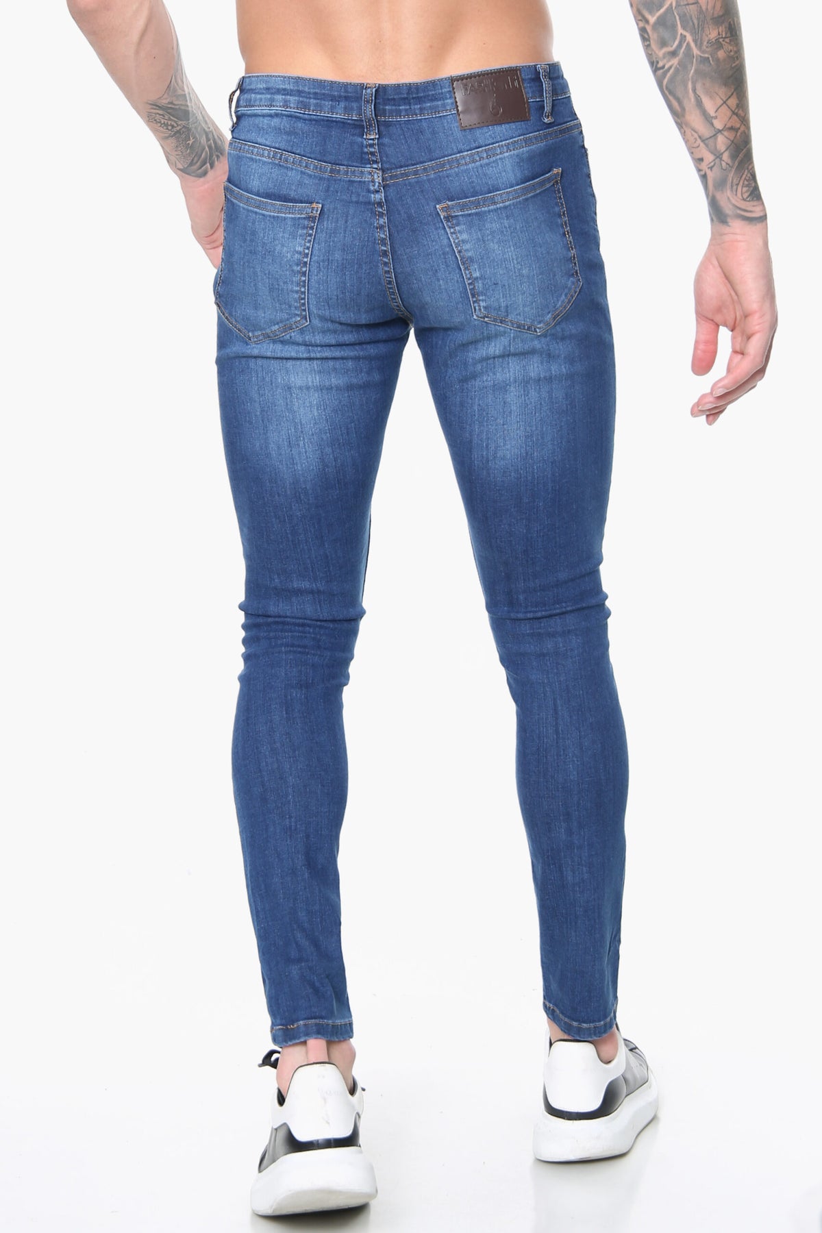 Signature Ripped Skinny Jeans – Dark Wash