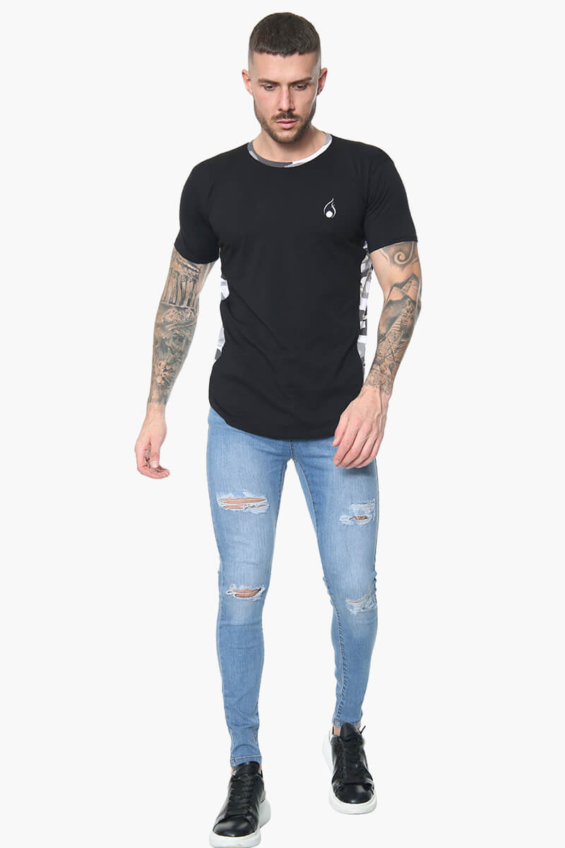 Prestige Camo Tee – Black