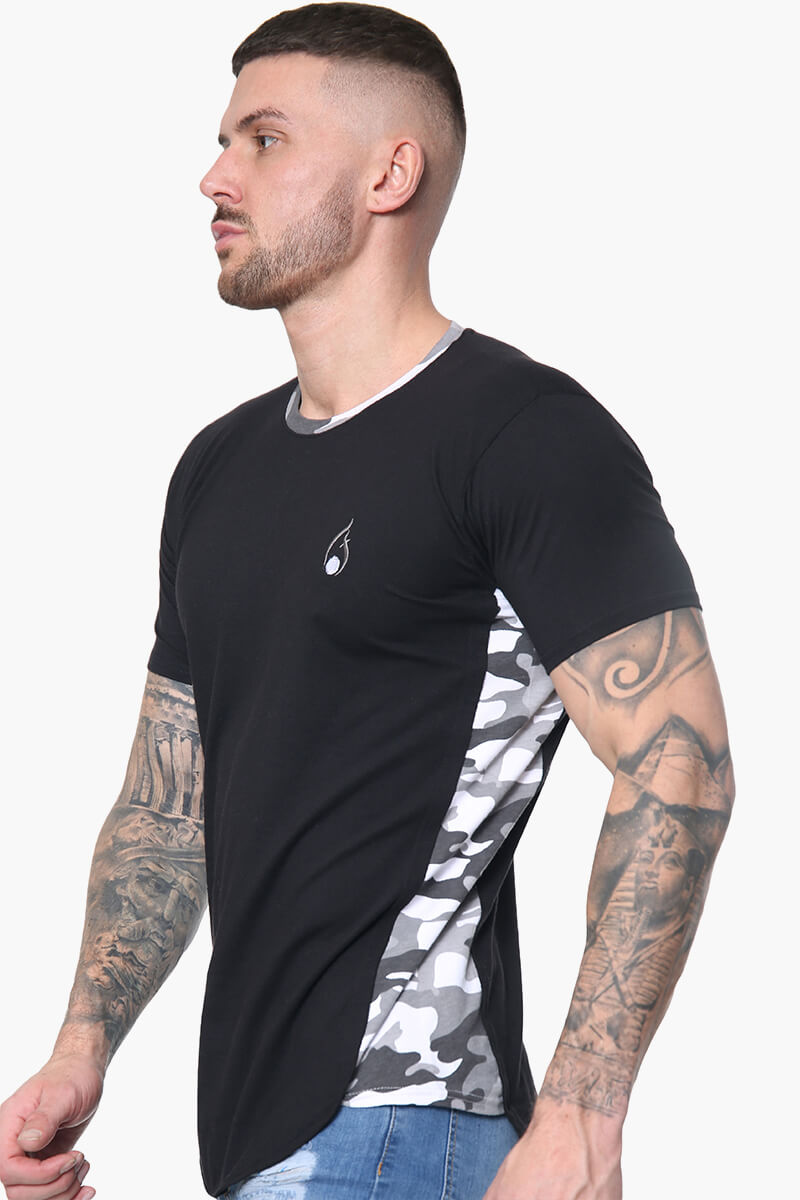 Prestige Camo Tee – Black