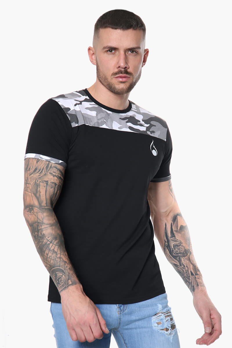 True Camo Tee – Black