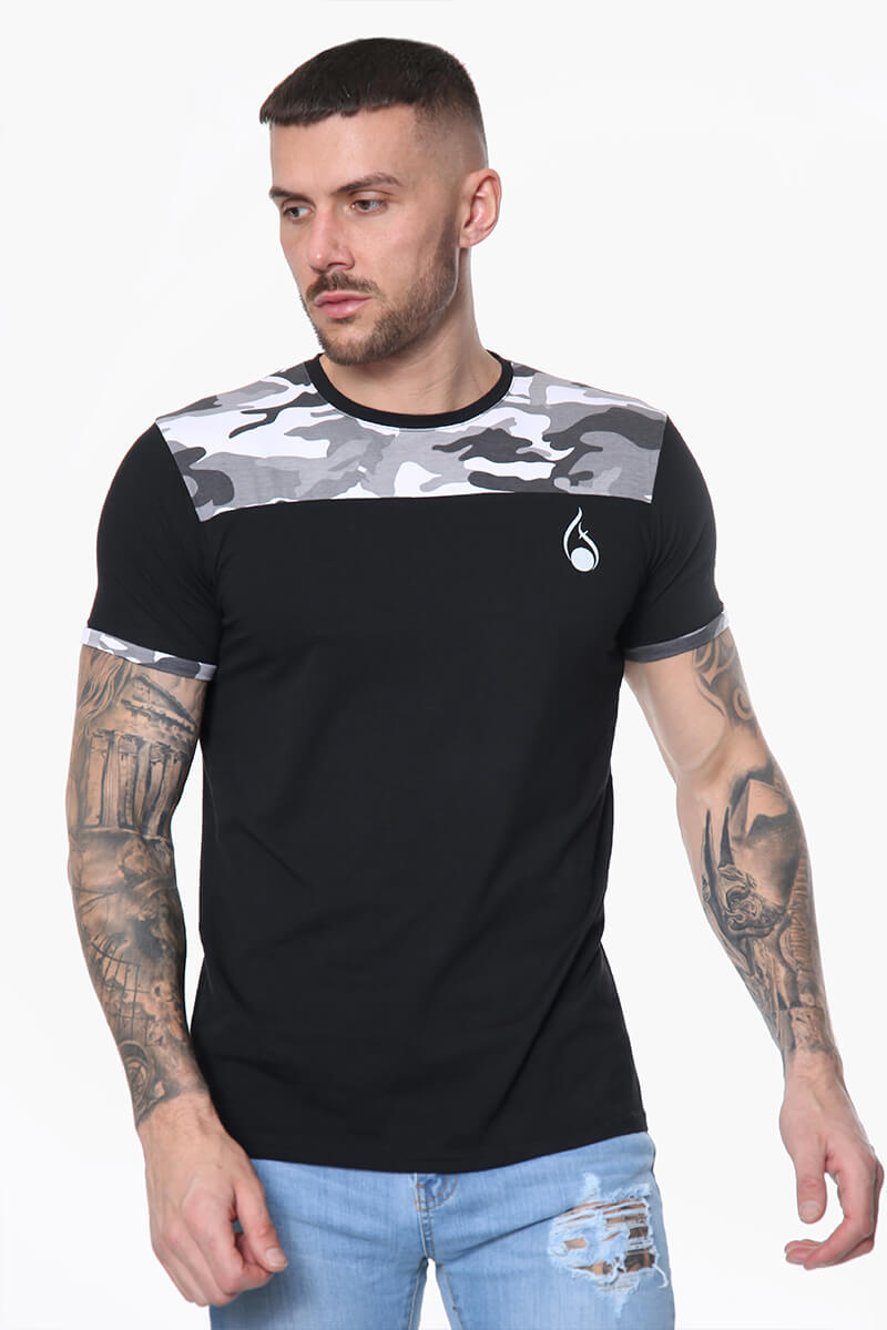 True Camo Tee – Black