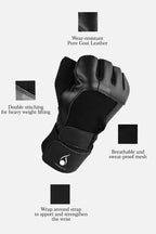Performance Training Grip Gloves – Black