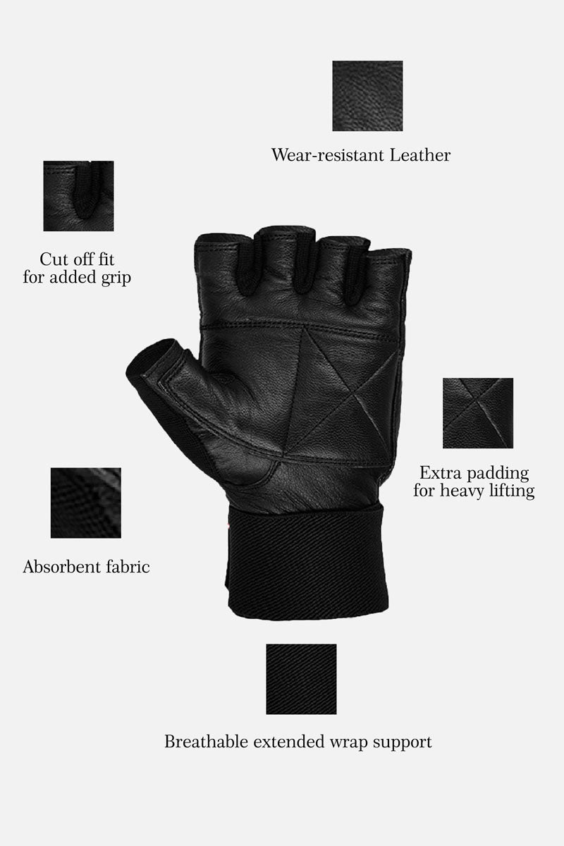 Performance Training Grip Gloves – Black