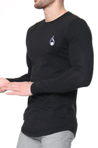 Signature Long Sleeve Tee – Black