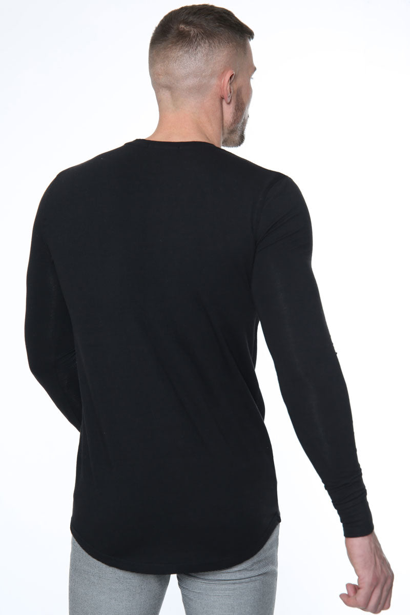 Signature Long Sleeve Tee – Black