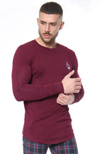 Signature Long Sleeve Tee – Burgundy