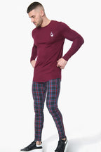 Signature Long Sleeve Tee – Burgundy