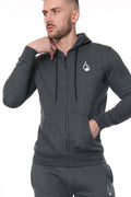 Signature Zipper Hoodie – Charcoal