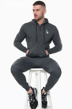 Signature Zipper Hoodie – Charcoal