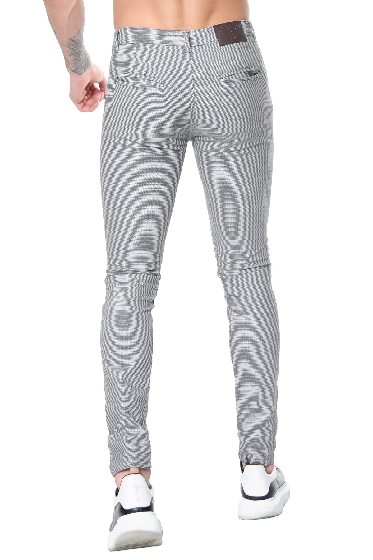 Micro-Stripe Chino – Grey